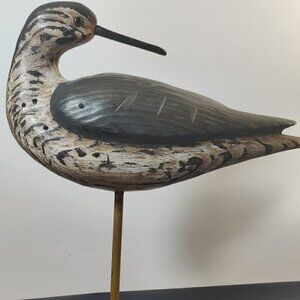 Wood Carved Golden Plover?  Artist signed